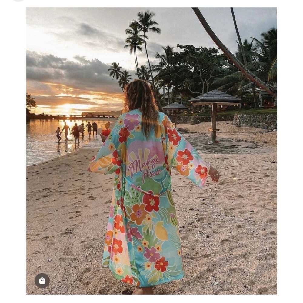 Nwt Spell Margi Hour Maxi robe-tutti frutti small/med